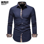 Men's Shirt with Collar White Shirts Man Long Sleeve Men's Shirts Mens Polo Shirts for Men Famous Brands Camisa Social Masculina