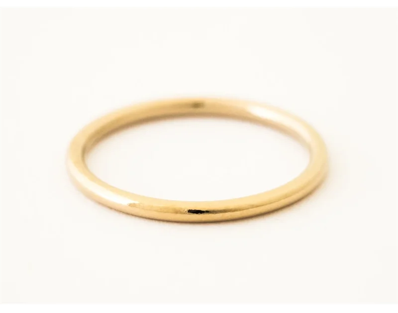 14K gold filled Essential Stacking Ring 1.5MM Thickness Knuckle Ring Boho Gold Jewelry Minimalism Stacking Boho Ring for Women