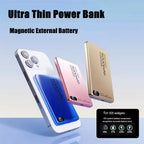 Magnetic Wireless Power Bank Qi2 Alloy Backup Battery PD20W Fast Charging For MagSafe External Battery Portable Charger