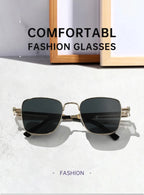 Men Driving Sunglasses Vintage Steampunk Square Sunglasses Metal Frame with Spring Hinges Women Eyepiece Trendy Driver Glasses