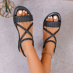 Women Lightweight Sandals 2025 New Summer Trend Sexy Shoes Woman Fashion Outdoor Beach Flat Sandals Female Zapatos De Mujer