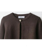 HH Women Bow Lace-Up Sweater Tops White O-Neck Short Sleeve Pockets Single-Breasted Female Fashion Casual Knitted Cardigan