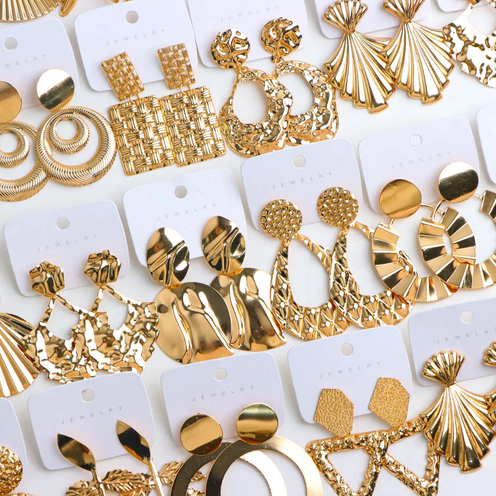 10Pairs/Lot Fashionable Women's Stainless Steel Earrings, Daily Jewelry Accessories Gifted To Friends, Randomly Shipped