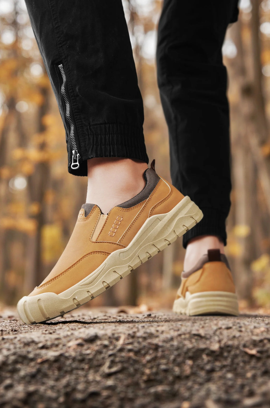 Men's shoes for work, leisure, and outdoor activities in spring and autumn, convenient to step on, suitable for sports and work