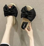Platform Woman Slippers With Bow Sandals Easy Wears Shoes for Women Vip New Collection Designer Luxury Stylish Slides Wholesale