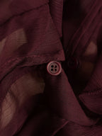 HH Women Ruffles Tierred Thin Blouses Solid Elegant Woman V Neck Long Sleeve Shirt 2025 Fashion High Street Lady Chic Tops