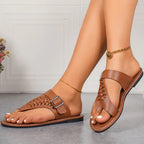 Women's Sandals Flat Sandals Summer Shoes For Woman Flip Flops Beach Slippes Sandalias Mujer Elegant Summer Footwear Female