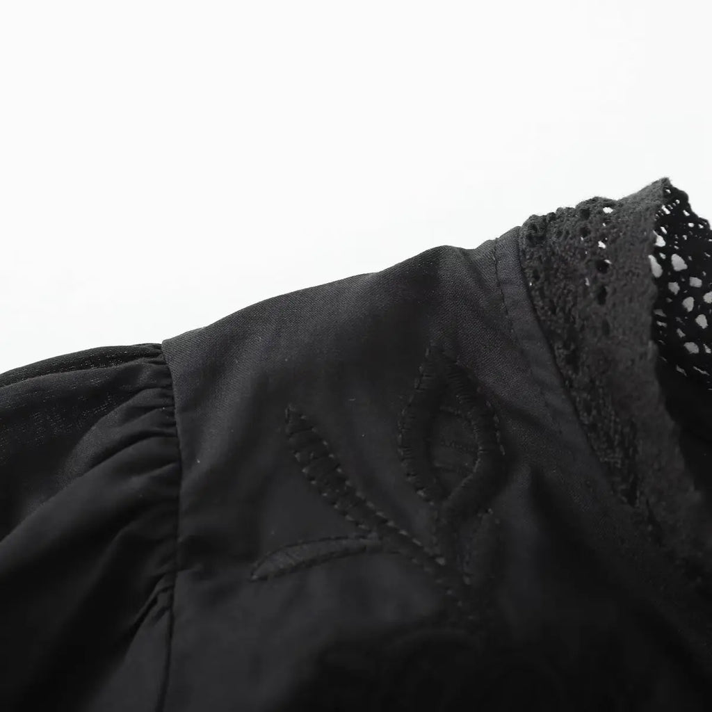 Women's Shirt Fashion Simple Short Sleeve Embroidered Romantic Style Summer New Style Shirt