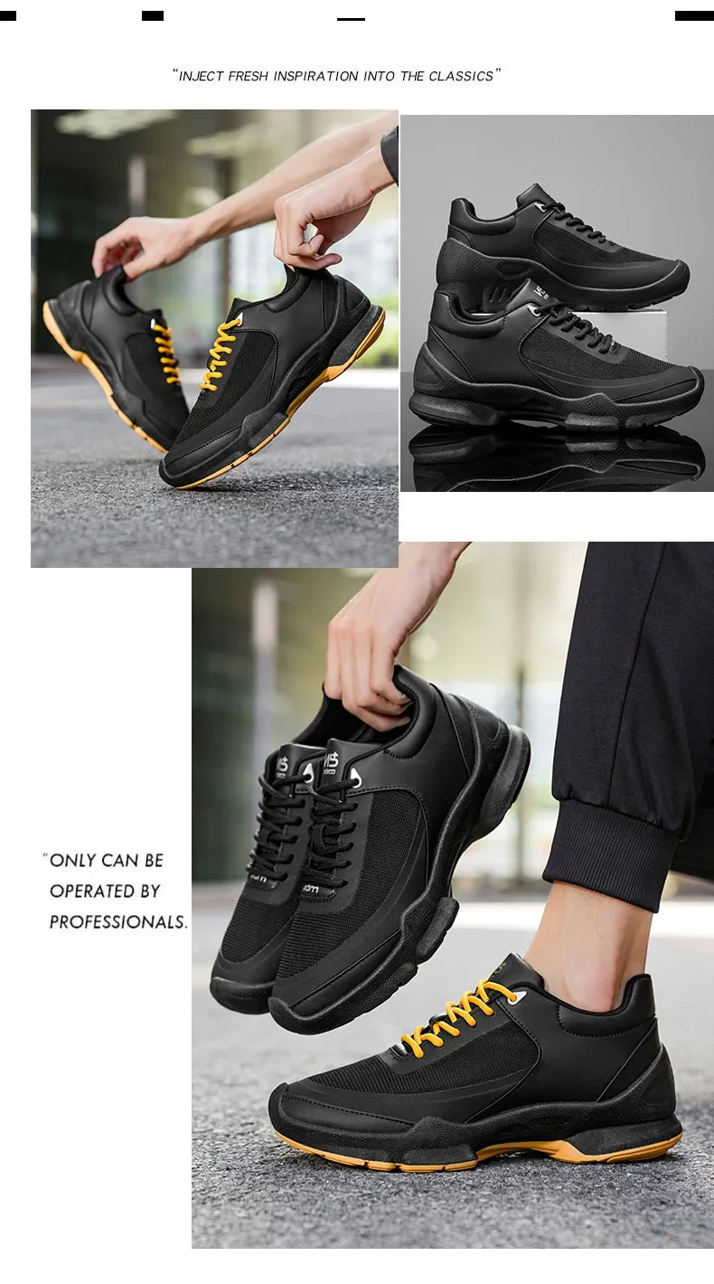 Men's Casual Sports Shoes Are Mainly Designed By The Brand, Featuring Original Anti-slip Flat Heels and Breathable Mesh Shoes