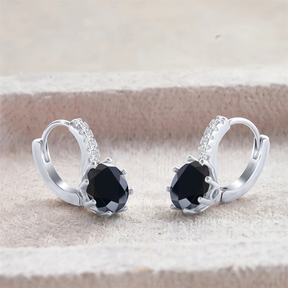 2 Carat Moissanite Drop Earrings Silver Stud Classic Solitaire Jewelry Women's Fashion Diamond Ear fine Jewelry gift