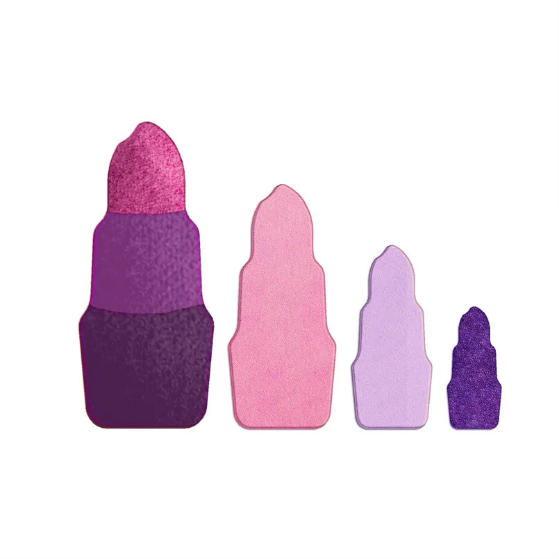 Four Specification Cartoon Women's Cosmetics Graphics Lipstick,Plastic Mold,Cake Fondant Tools,Cookie and Sushi Fruits Cutters