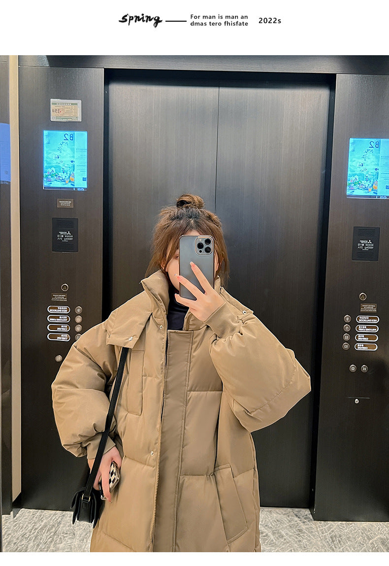 2024 New Winter and Autumn Women White Duck Down Hoodies Puffer Jackets Coats Warm Windproof Black White Coats