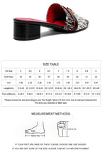 Women's Slippers 2025 Luxury Brand New Retro Design Mid Heel Red Black Slippers Casual Shoes