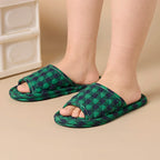 Women Slippers Lightweight Home Shoes Antislip Soft Indoor Fabric Slippers