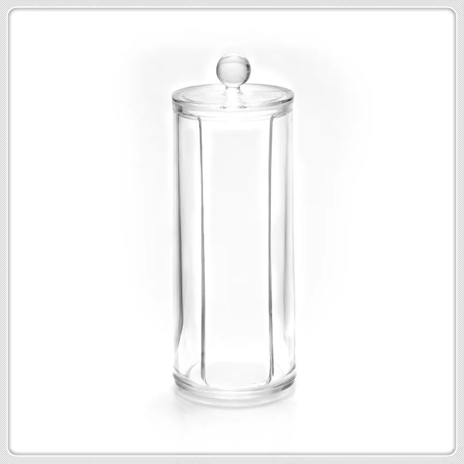 Acrylic Storage Organizer Bins for Cosmetics, Cotton Pads, Makeup, Jewelry, Swab Box