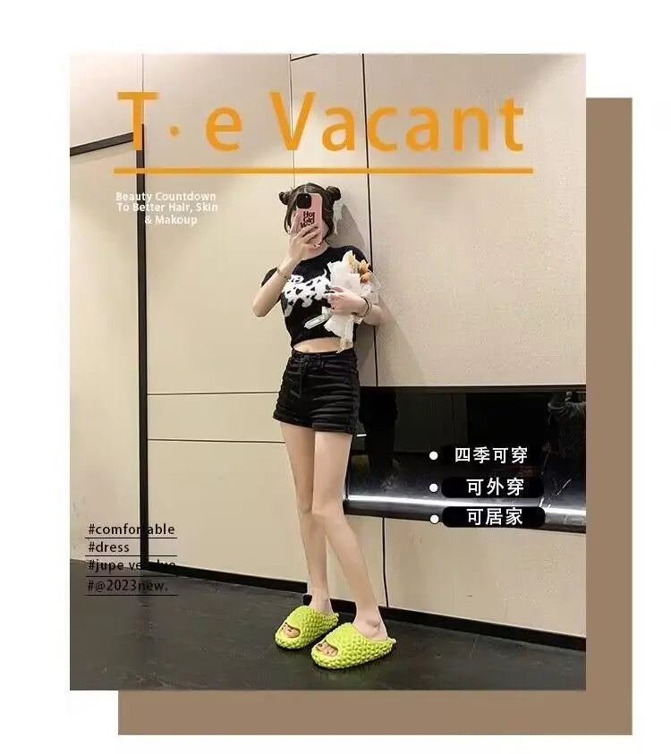 Women's Home Slippers 2023 New Arrivals Durian Slipper Summer Couples Casual Comfort Flip Flops Woman Flats Beach Shoes Slides