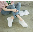 Women Flat Platform Canvas Shoes Flats Woman Casual Sneakers Girls Student Thick Soled Loafers Ladies Slip on tenis de mujer