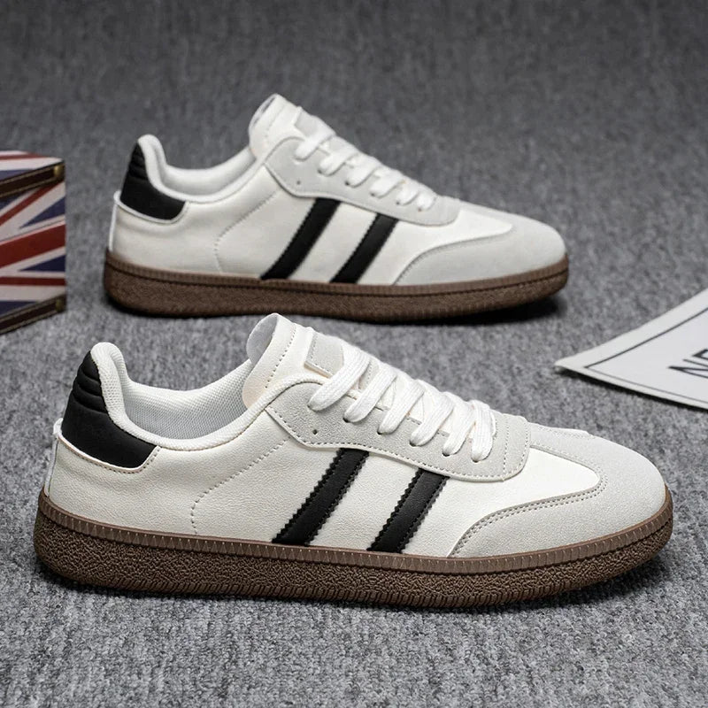 Men's Shoes 2025 Trend Casual Sneakers Comfortable Lace-up Flats Tennis Shoes Breathable Comfortable Walking Joggingshoes