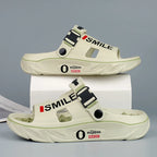 2025 New Men's Massage Slippers Indoor Outdoor Sandals Beach Comfortable Soft Slides Clogs Casual Shoes Men Women Home Slippers