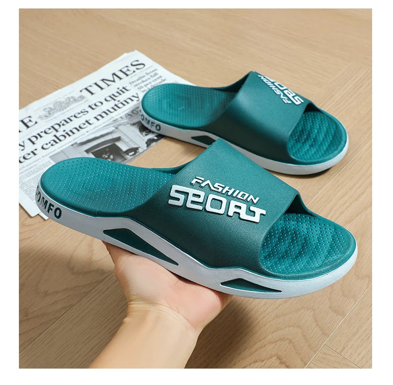 Slippers for men can be worn externally in summer. Trendy bathroom, bathroom, non-skid home, indoor, and home sandals for men