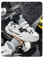 Men's Shoes 2025 Thick Sole Height Increasing New Breathable Trend Fashionable and Versatile Casual Sports Comfortable Trend