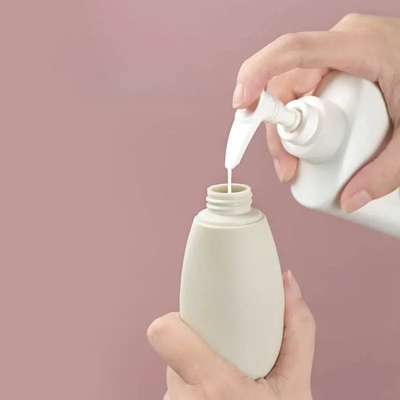 3pcs/set Travel Refillable Cosmetic Containers 60ML Travel Bottles Set Mini Squeeze Bottles for Toiletries Shampoo Conditioner