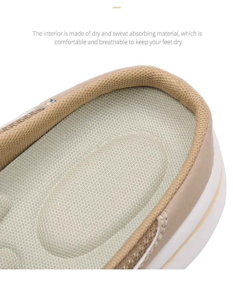 2024 Men Slippers Summer Breathable Home Indoor Slippers Men Thick Bottom Slides Fashion Couple Walking Shoes Chanclas Hombre