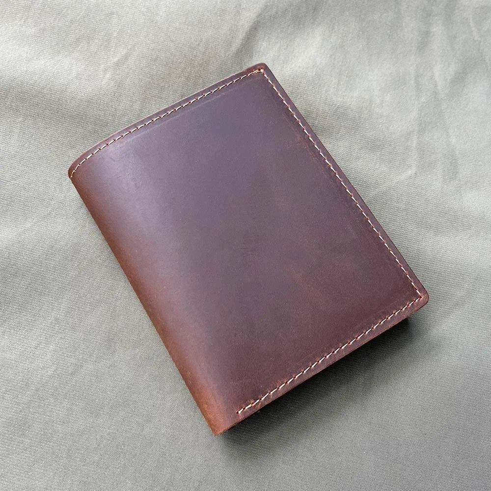 Custom Mens Wallets with Names Leather Wallet for Men Genuine Leather Men Wallets Personalised Gifts for Men Drop Shipping