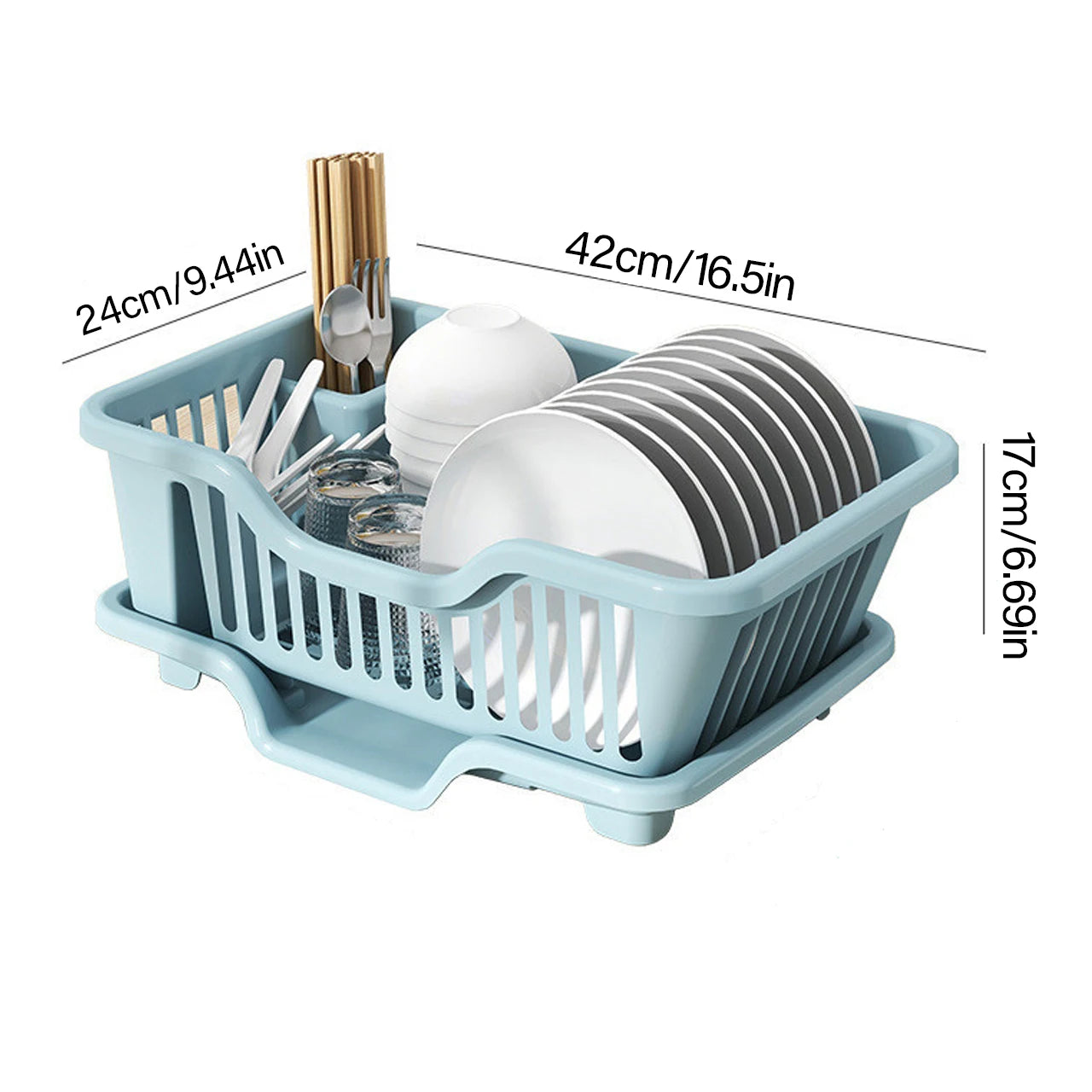 Kitchen drain bowl rack Drainage board, countertop, tableware, plates, bowls, chopsticks, spoons, storage container