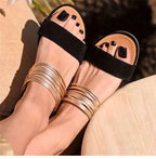 Women Slippers 2022 Summer New Bohemian Sandals Flat Casual Shoes Female Slip on Slides Woman Shoes Plus Size Sandalias Mujer