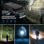 43800mAh Solar Power Bank with 4 Solar Panel Large capacity Wireless Charger Three defenses External Battery LED Light Powerbank