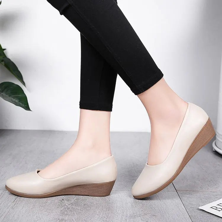 spring autumn Woman Flats High Quality Fashion Women Shoes Round Toe non Slip shoes Rubber Ballet Plus Size Cozy footwear ﻿