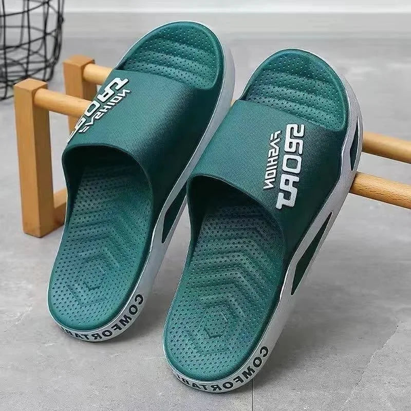 Slippers for men can be worn externally in summer. Trendy bathroom, bathroom, non-skid home, indoor, and home sandals for men
