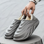 Slippers for Men Add Velvet Heel Covering Non-Slip Wear-resistant Waterproof Couple Women Home Shoes Shoes for Men Warm New