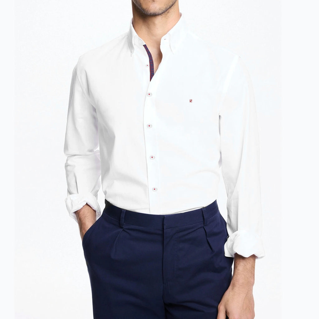 2025 Men's Shirts Leisure Embroidered Letter Plaid Shirts Business Loose Men Shirt Fashion Long Sleeved Tops Csual Men Shirts