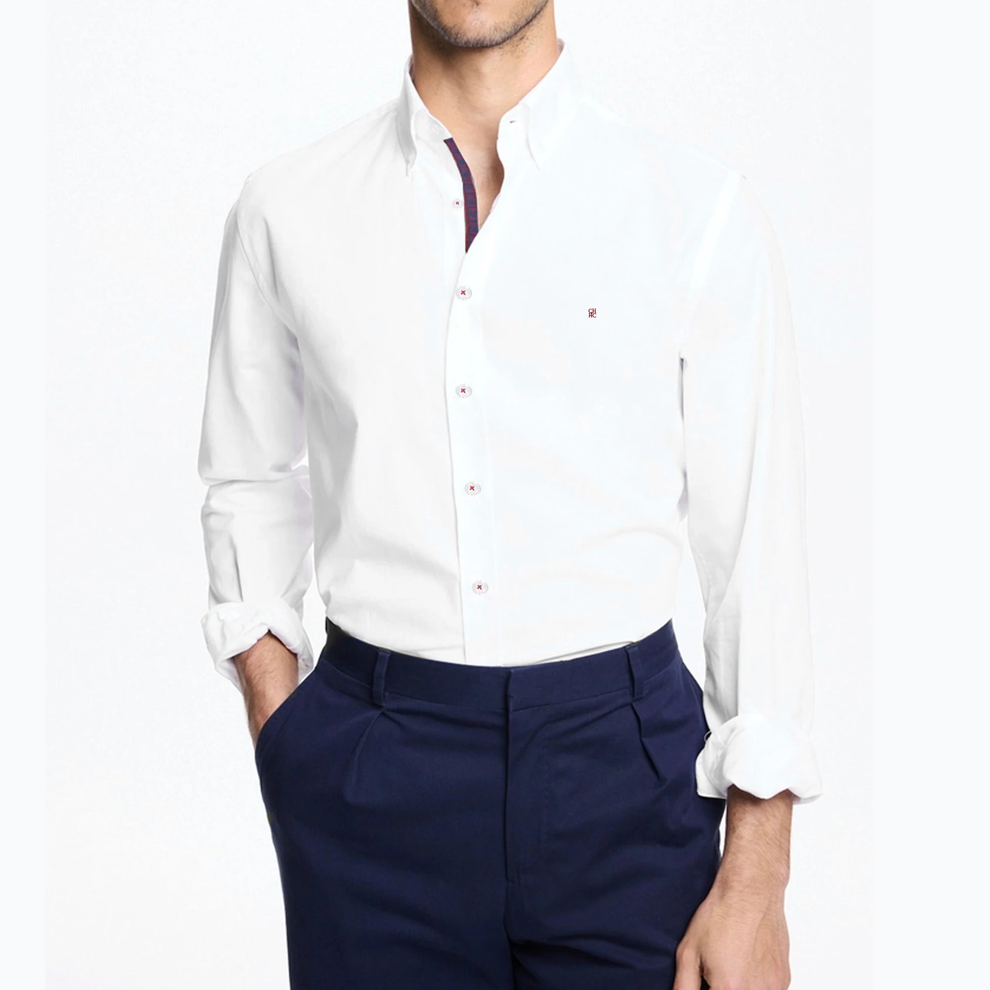 2025 Men's Shirts Leisure Embroidered Letter Plaid Shirts Business Loose Men Shirt Fashion Long Sleeved Tops Csual Men Shirts