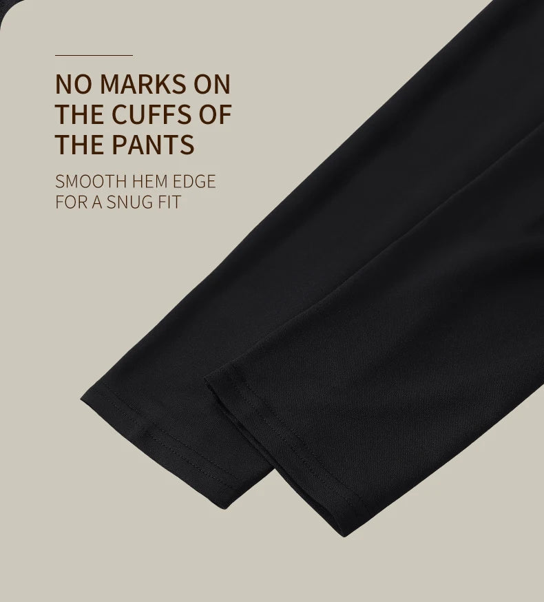 Warm Pants For Men With Plush And Thickened Autumn And Winter High Elasticity, Tight Fitting Sports Bottoms And Slim Fitting Pan