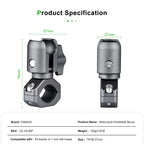 FANAUE Motorcycle Mobile Phone Holder Extension Handlebar Hoop Ball head Base Sports Camera Quick Disassembly Anti-theft