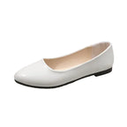 Women Candy Color Ballet Flats White Wedding Shoes Woman Flats Patent Leather Slip on Shoes Zapatos Mujer Ladies Boat Shoes NEW
