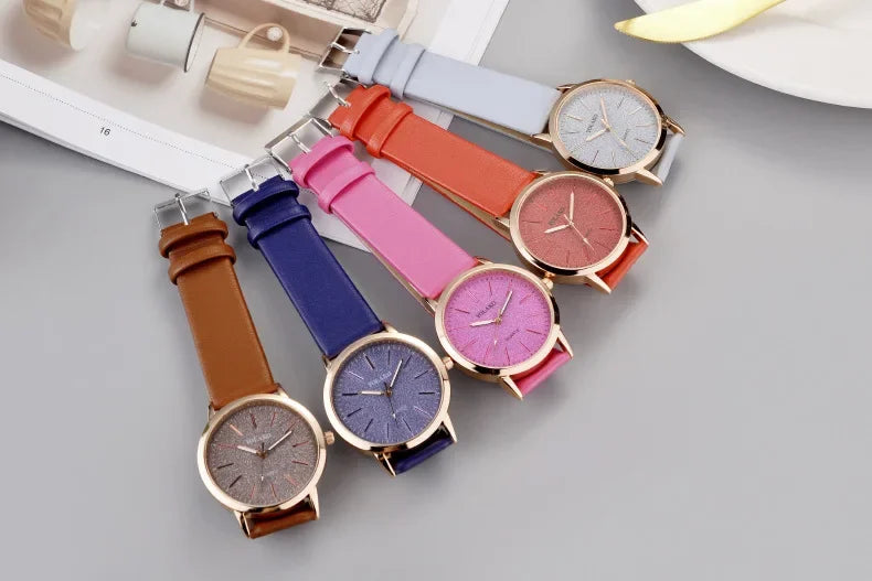 Women Watches Brand Luxury Fashion Ladies Watch Leather Watch Women Female Quartz Wristwatches Montre Femme Reloj Mujer