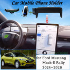 Car Mobile Phone Holder For Ford Mustang Mach-E Rally 2025 2024 Mount MagSafe Bracket Wireless Charger Stand Auto Accessories