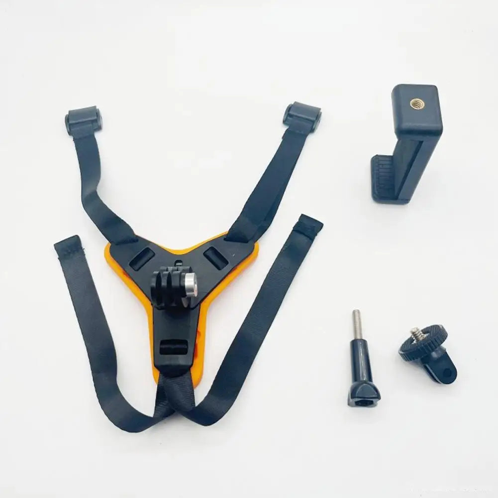 Helmet Holder Helmet Accessories Motorcycle Riding Mobile Phone Holder Sports Camera Chin Holder Phone Clip Accessory