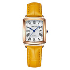 Couple Woman & Men Casual Watches Luxury Brand Square Dial Fashion Leather Strap Lover's Dress Quartz Watch Relogios Femininos