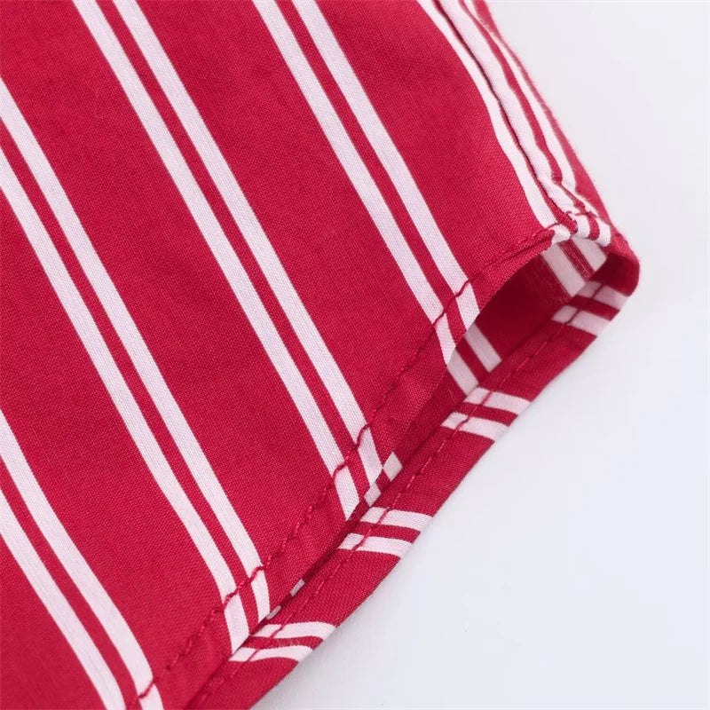 Women's shirt new striped silk loose shirt autumn fashion design women's casual top