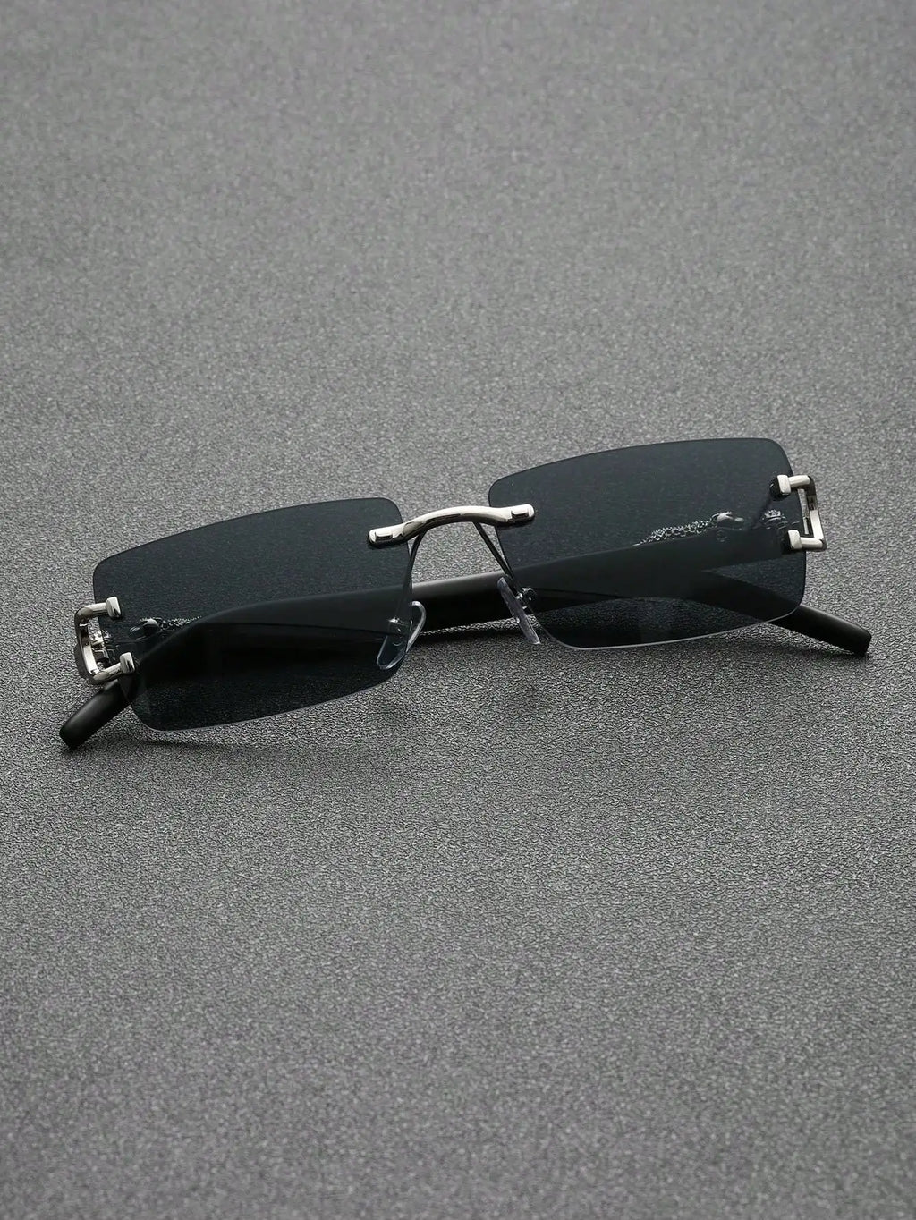 1/2 PCS Fashionable Trendy Frameless Rectangular Personalized Sunglasses For Daily Life