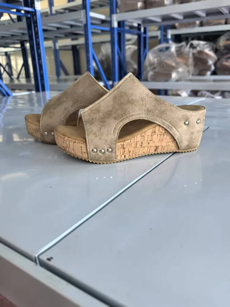 Fashion Woman Summer Shoes Sandals Wedge Sandal For Women Elegant Women's Sandals Slide Huaraches Female Women Heels Footwear