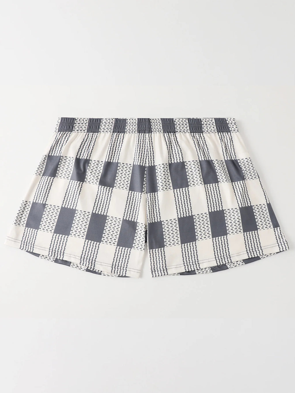 Men Panties Men's Polka Plaid Pants with Flat Corners Loose and Comfortable Skin Friendly Fat Pants Breathable Men Underpant