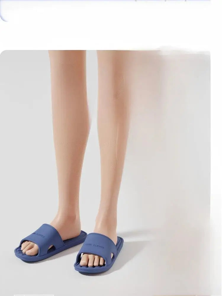 Men's Slippers Men's Summer Home Indoor Bath Non-Slip Home Bathroom Soft Bottom Home Couple Slippers Men's