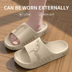 Men's slippers for outdoor wear, summer home, thick soled shower, anti slip sports, cool slippers for cooldown