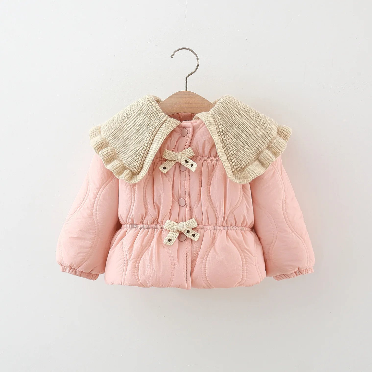 Winter Clothes for Girls Baby Girl Cotton Coat Winter Children S Bow Cute Coat Cotton Coat Girls Clothing